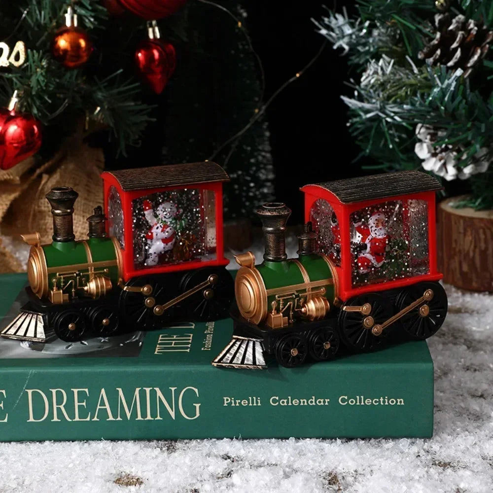 Magic LED Christmas Train — Santa & Snow Globe Lantern | Seasons Co.