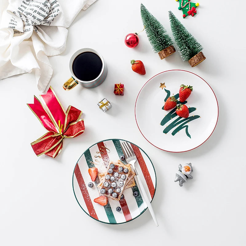 Christmas Ceramic Dinner & Mug – Festive Table Edition