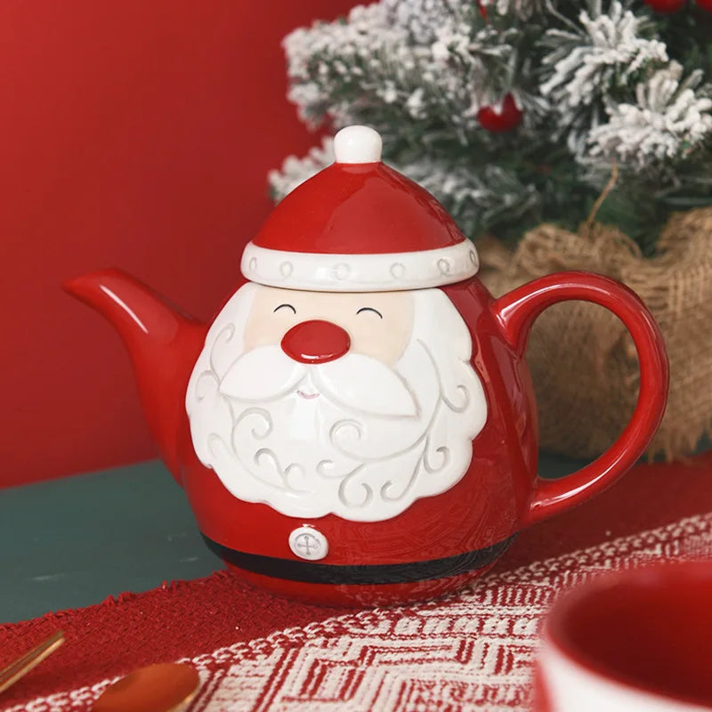 Santa Claus Ceramic Tea Set – Festive Afternoon Edition