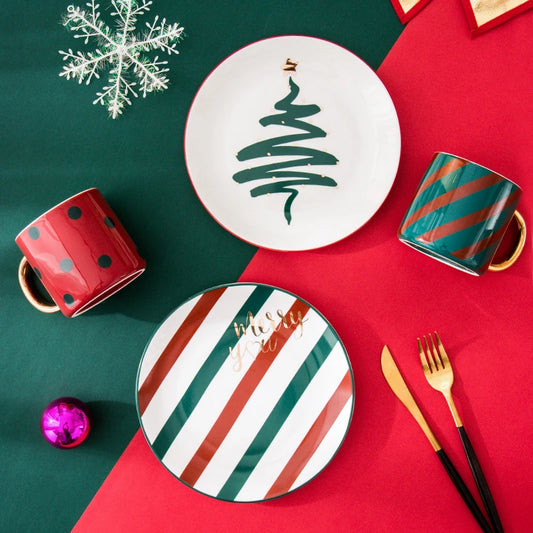 Christmas Ceramic Dinner & Mug – Festive Table Edition