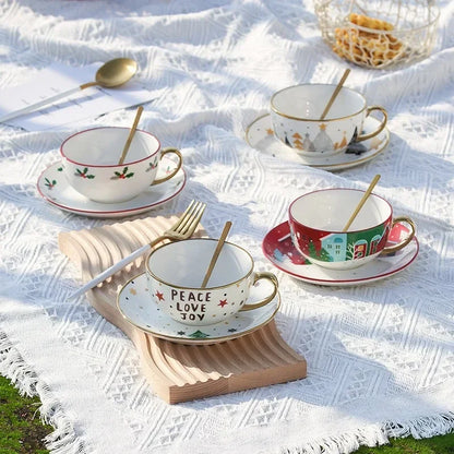Gold Plated Christmas Tea Set – Holiday Elegance Edition