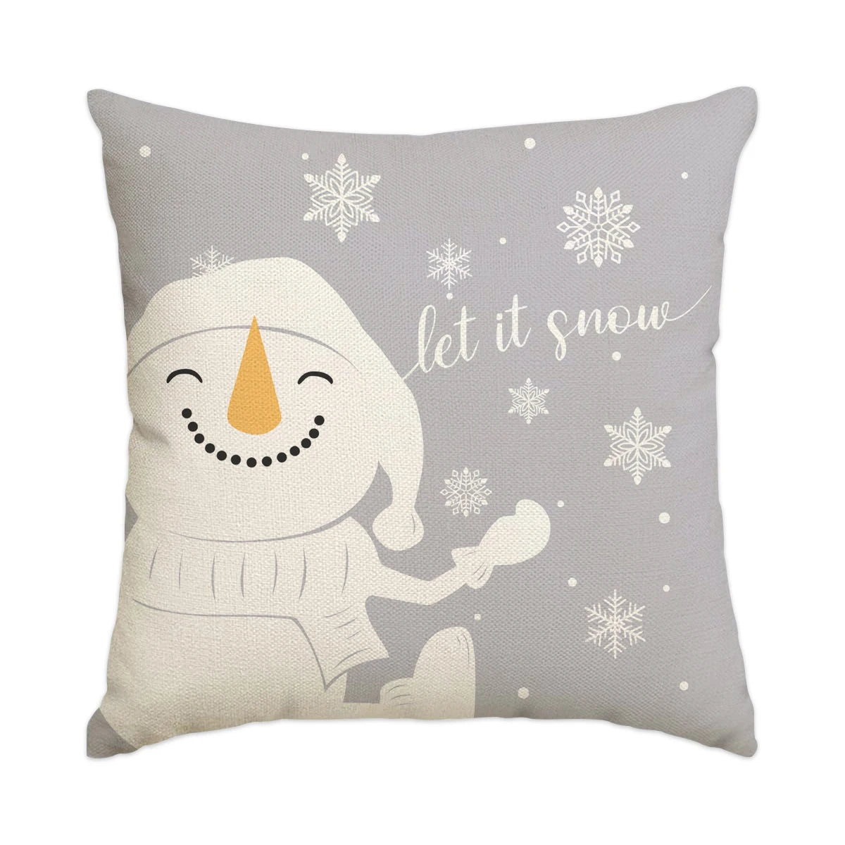 Christmas Pillow Covers – Tree, Snowman & Snowflake Edition (1 / 4 pcs)