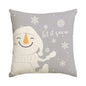Christmas Pillow Covers – Tree, Snowman & Snowflake Edition (1 / 4 pcs)