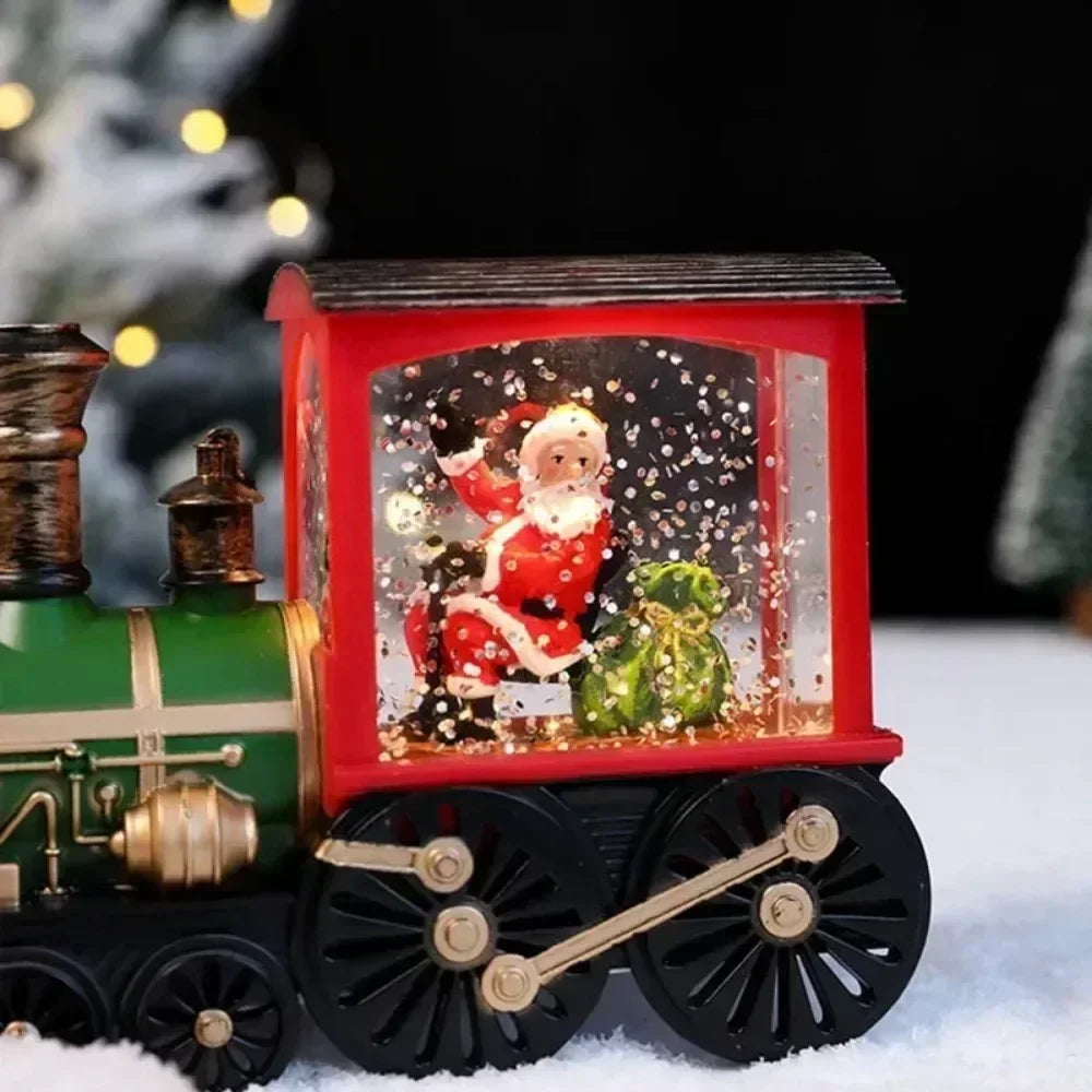 Magic LED Christmas Train — Santa & Snow Globe Lantern | Seasons Co.