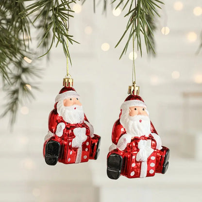 Christmas Tree Ornaments – Santa Hanging Edition (Set of 2)