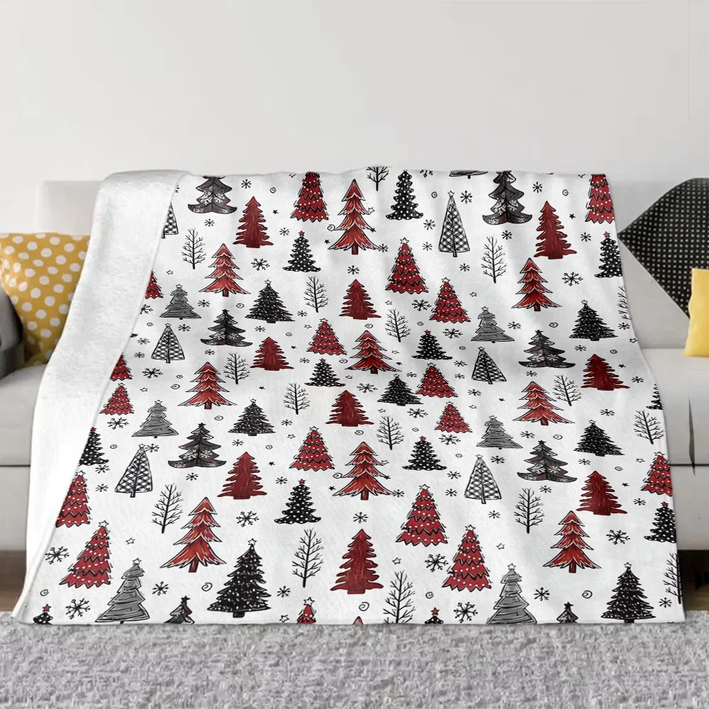 Christmas Flannel Blanket – Tree Edition