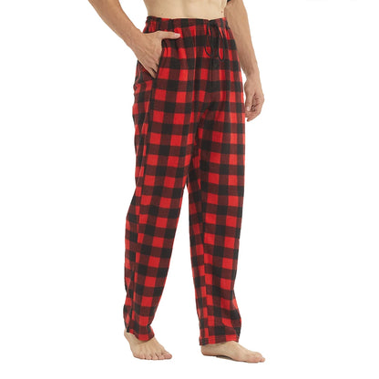 Men’s Fleece Pajama Pants – Warm Plaid Edition
