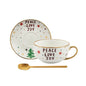 Gold Plated Christmas Tea Set – Holiday Elegance Edition