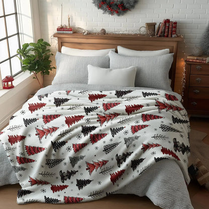 Christmas Flannel Blanket – Tree Edition