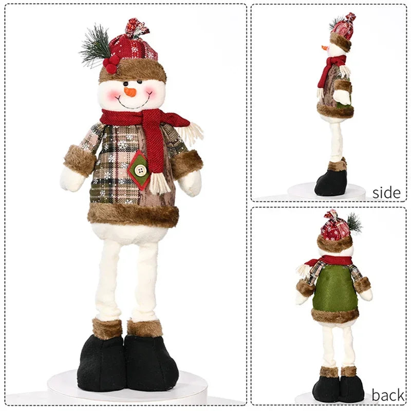 Festive Standing Doll – Santa, Snowman & Elk Edition