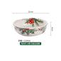 Christmas Holly Ceramic Dinner Plate – Festive Foliage Edition