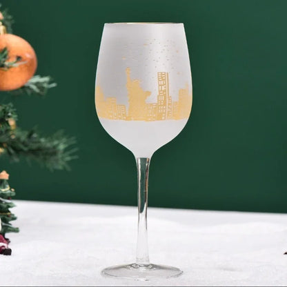 Christmas Tree Goblet Wine Glass – Electroplated Holiday Edition
