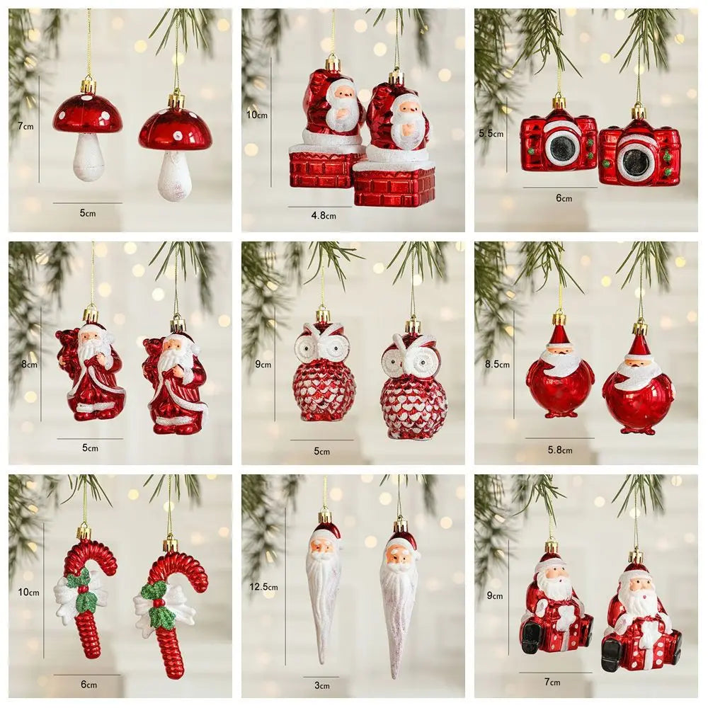 Christmas Tree Ornaments – Santa Hanging Edition (Set of 2)