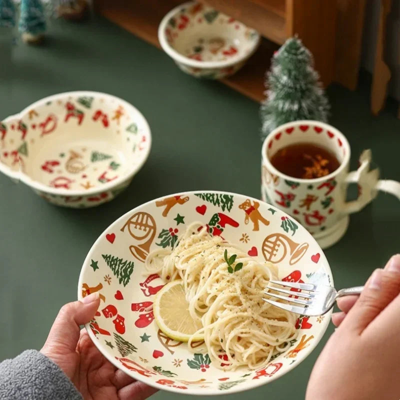 Christmas Ceramic Tableware Set – Holiday Dining Edition