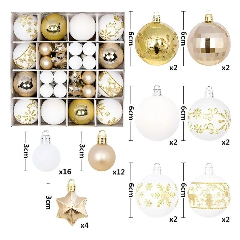 Christmas Tree Ornaments – Shiny Bauble Edition BIG PACK