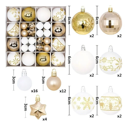 Christmas Tree Ornaments – Shiny Bauble Edition BIG PACK