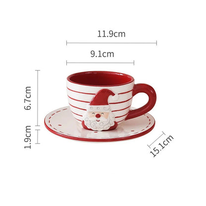 Santa Claus Ceramic Tea Set – Festive Afternoon Edition