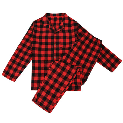 Men’s Flannel Pajama Set – Classic Plaid Edition