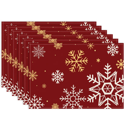Christmas Placemats – Snowflake & Reindeer Edition (Set of 1 / 4 / 6)