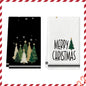 Merry Christmas Kitchen Towels – Star & Forest Edition (Set of 2 / 4)