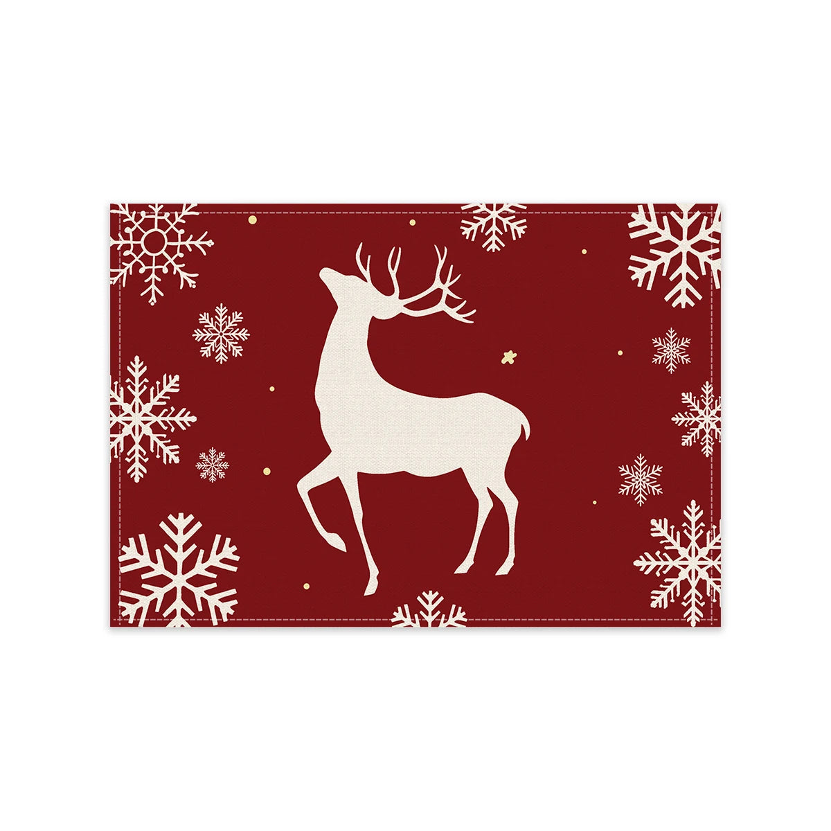 Christmas Placemats – Snowflake & Reindeer Edition (Set of 1 / 4 / 6)