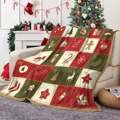 Christmas Countdown Flannel Blanket – Holiday Ceremony Edition