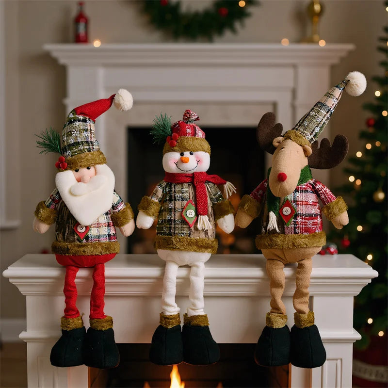 Festive Standing Doll – Santa, Snowman & Elk Edition