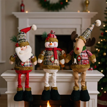 Festive Standing Doll – Santa, Snowman & Elk Edition
