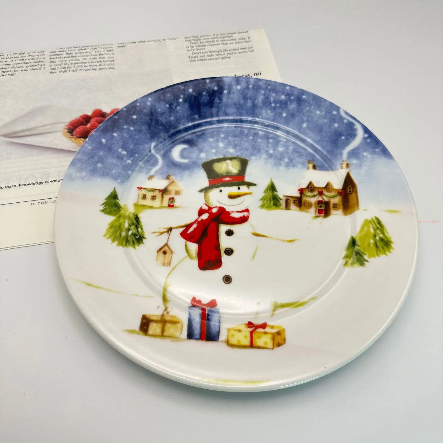 Creative Christmas Dinner Plate Set – Festive Breakfast Edition