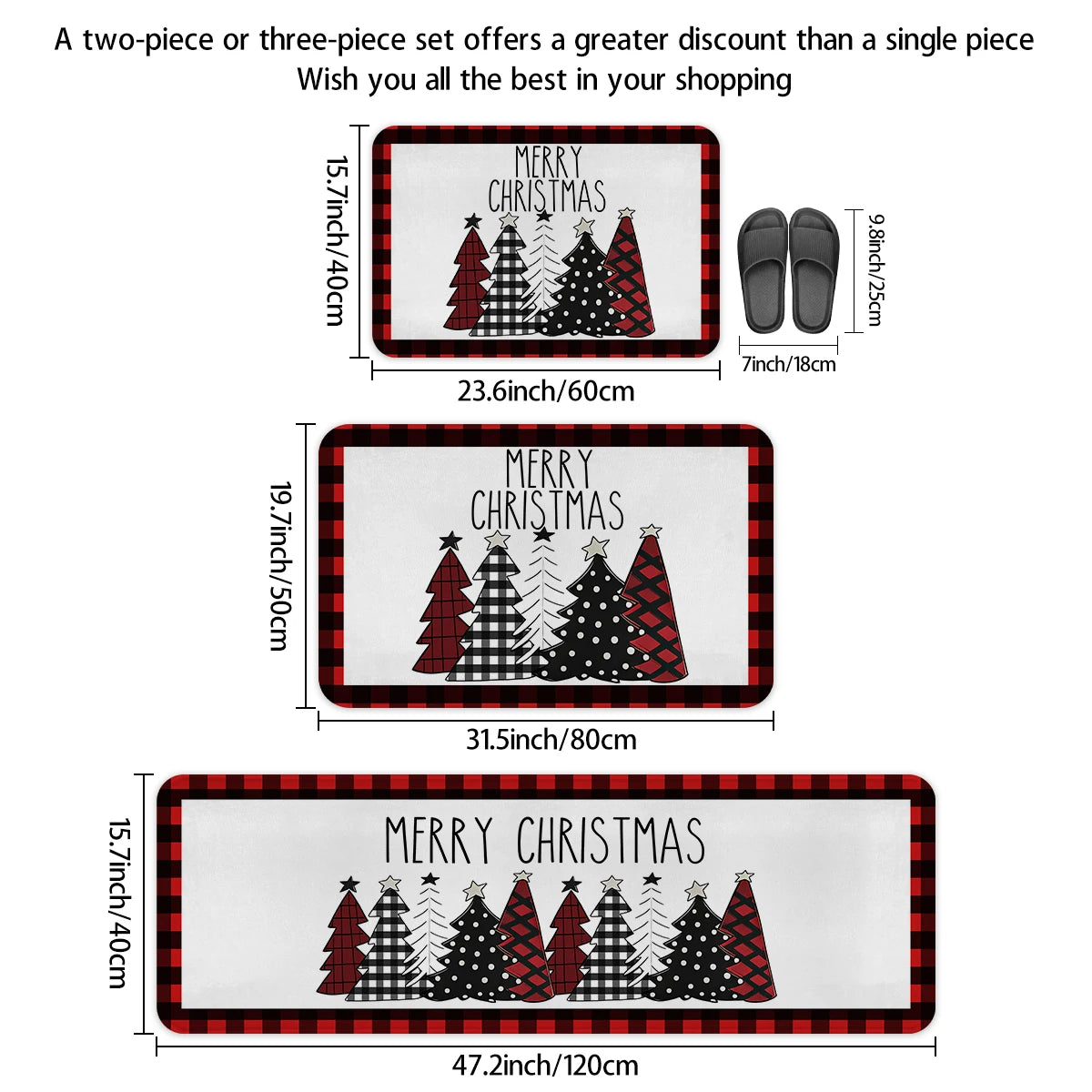 Kitchen Floor Mat – Star & Tree Edition