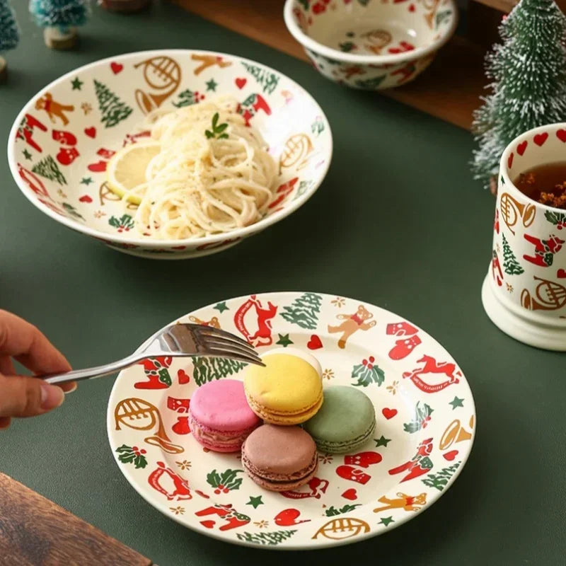 Christmas Ceramic Tableware Set – Holiday Dining Edition
