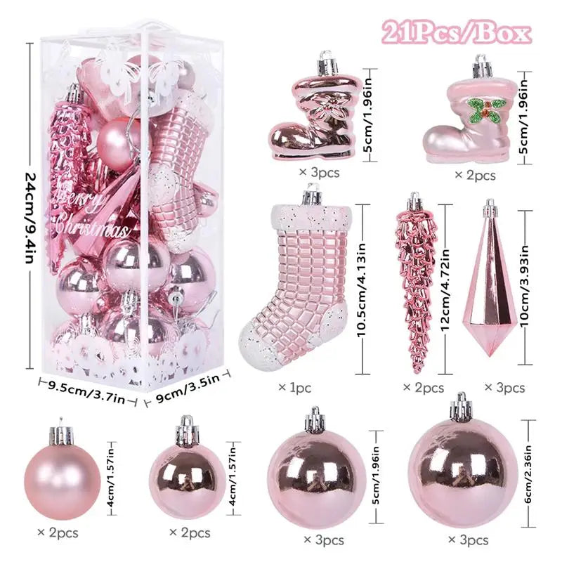 Christmas Tree Ornaments – Shiny Bauble Edition BIG PACK