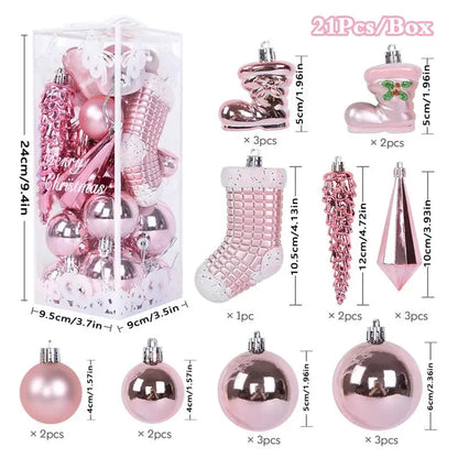 Christmas Tree Ornaments – Shiny Bauble Edition BIG PACK