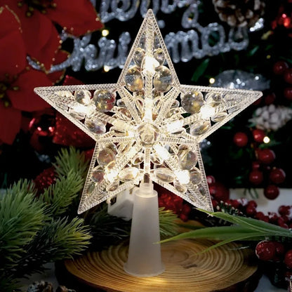 Starlight Glow LED Christmas Topper — Warm White Edition | Seasons Co.