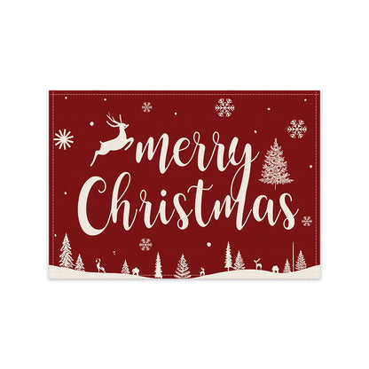 Christmas Placemats – Snowflake & Reindeer Edition (Set of 1 / 4 / 6)