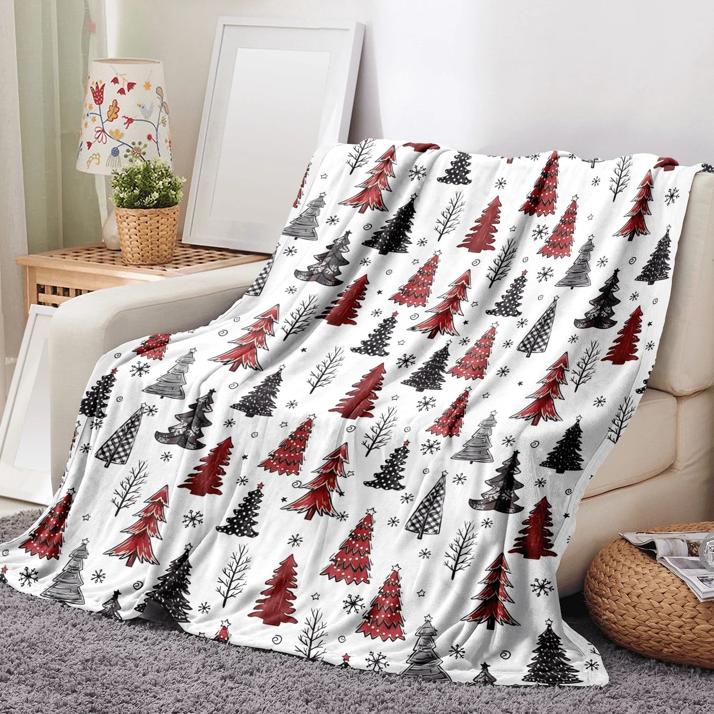 Christmas Flannel Blanket – Tree Edition