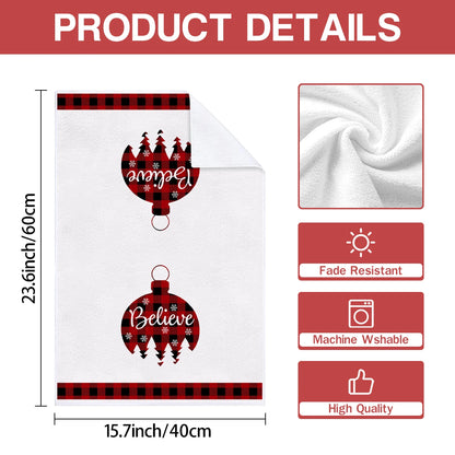 Kitchen Towels – Tree, Truck & Ornament Edition (Set of 2 / 4)