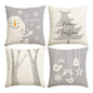 Christmas Pillow Covers – Tree, Snowman & Snowflake Edition (1 / 4 pcs)