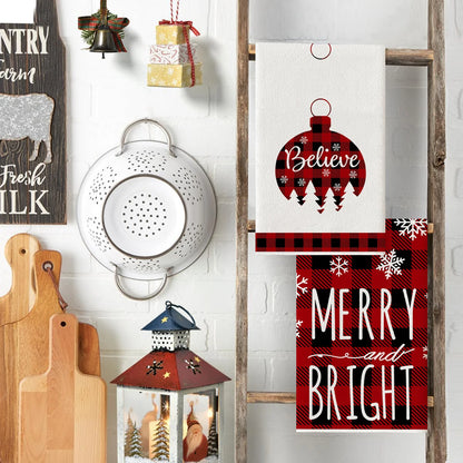 Kitchen Towels – Tree, Truck & Ornament Edition (Set of 2 / 4)