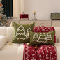 Christmas Tree Cushion Cover – Festive Canvas Edition