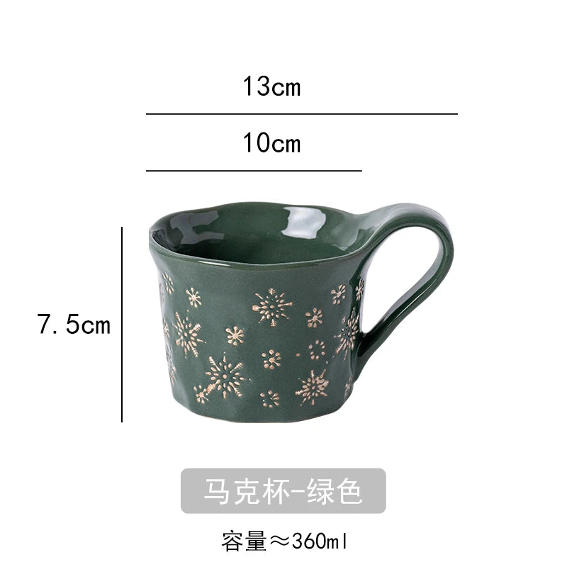 Exquisite Christmas Ceramic Tableware Set – Holiday Dining Edition