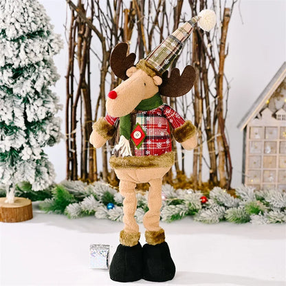 Festive Standing Doll – Santa, Snowman & Elk Edition