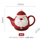 Santa Claus Ceramic Dessert Plate – Holiday Joy Edition