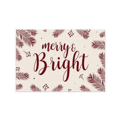 Christmas Placemats – Snowflake & Reindeer Edition (Set of 1 / 4 / 6)