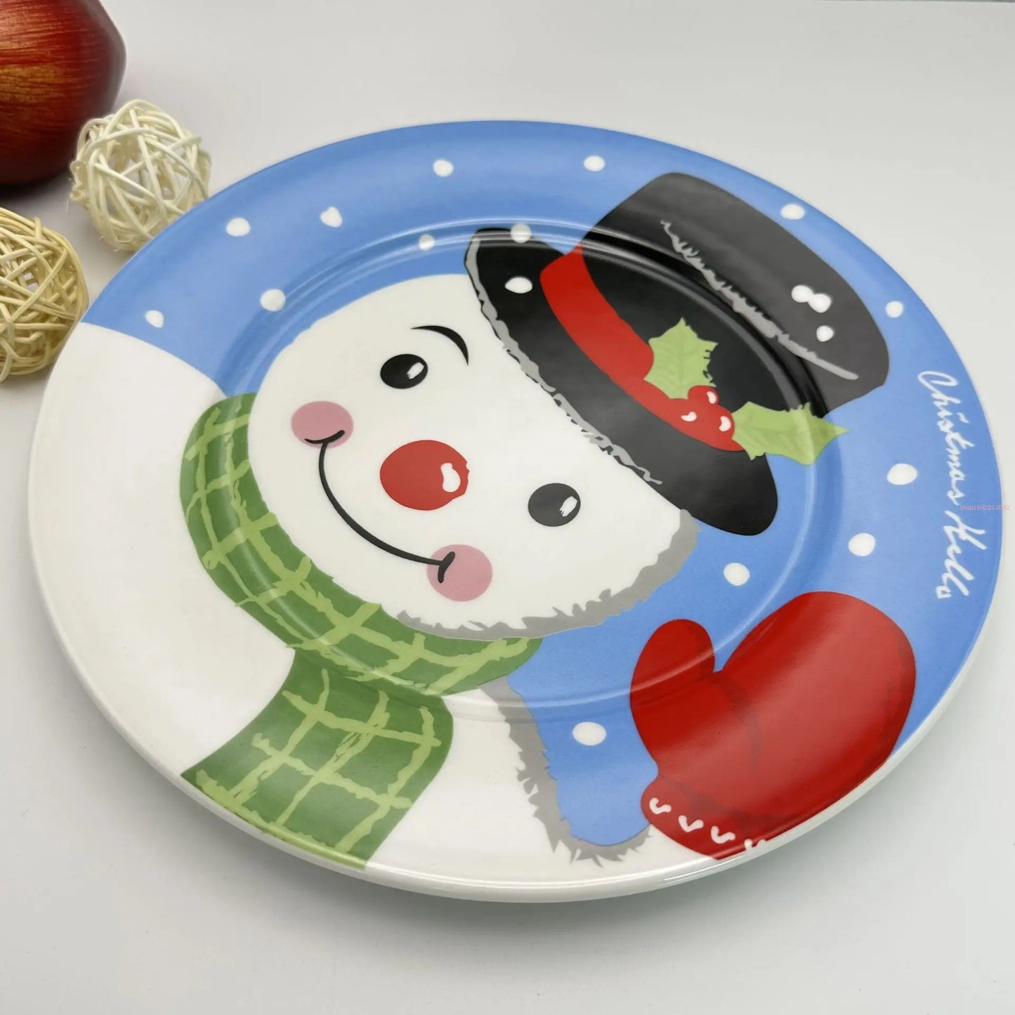 Creative Christmas Dinner Plate Set – Festive Breakfast Edition