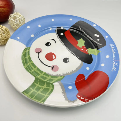 Creative Christmas Dinner Plate Set – Festive Breakfast Edition