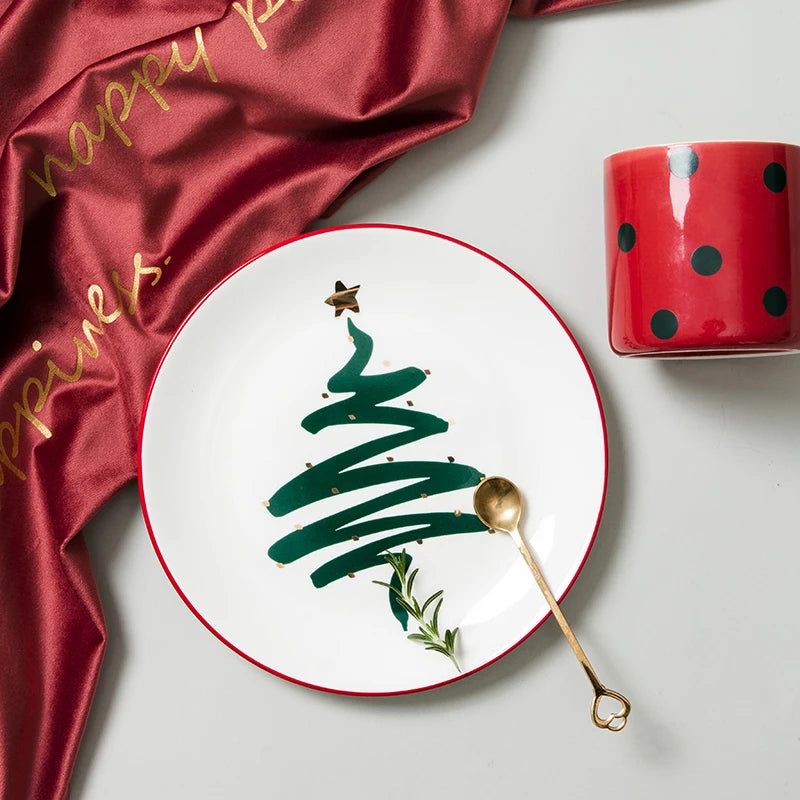 Christmas Ceramic Dinner & Mug – Festive Table Edition