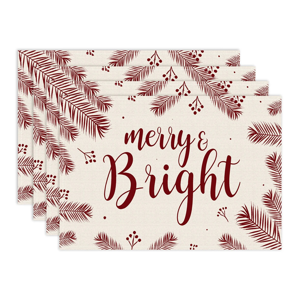 Christmas Placemats – Snowflake & Reindeer Edition (Set of 1 / 4 / 6)