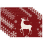 Christmas Placemats – Snowflake & Reindeer Edition (Set of 1 / 4 / 6)