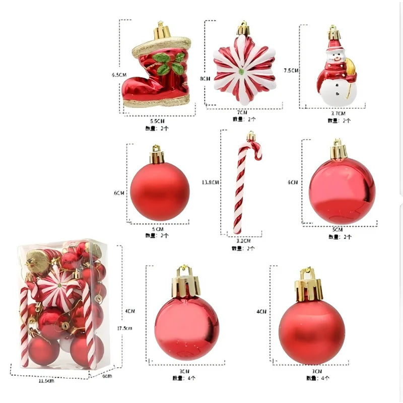 Christmas Tree Ornaments – Shiny Bauble Edition BIG PACK